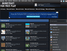 Tablet Screenshot of minecraftforfreeplay.net